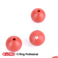 Alta calidad Mini bolas de goma sólidas rojas